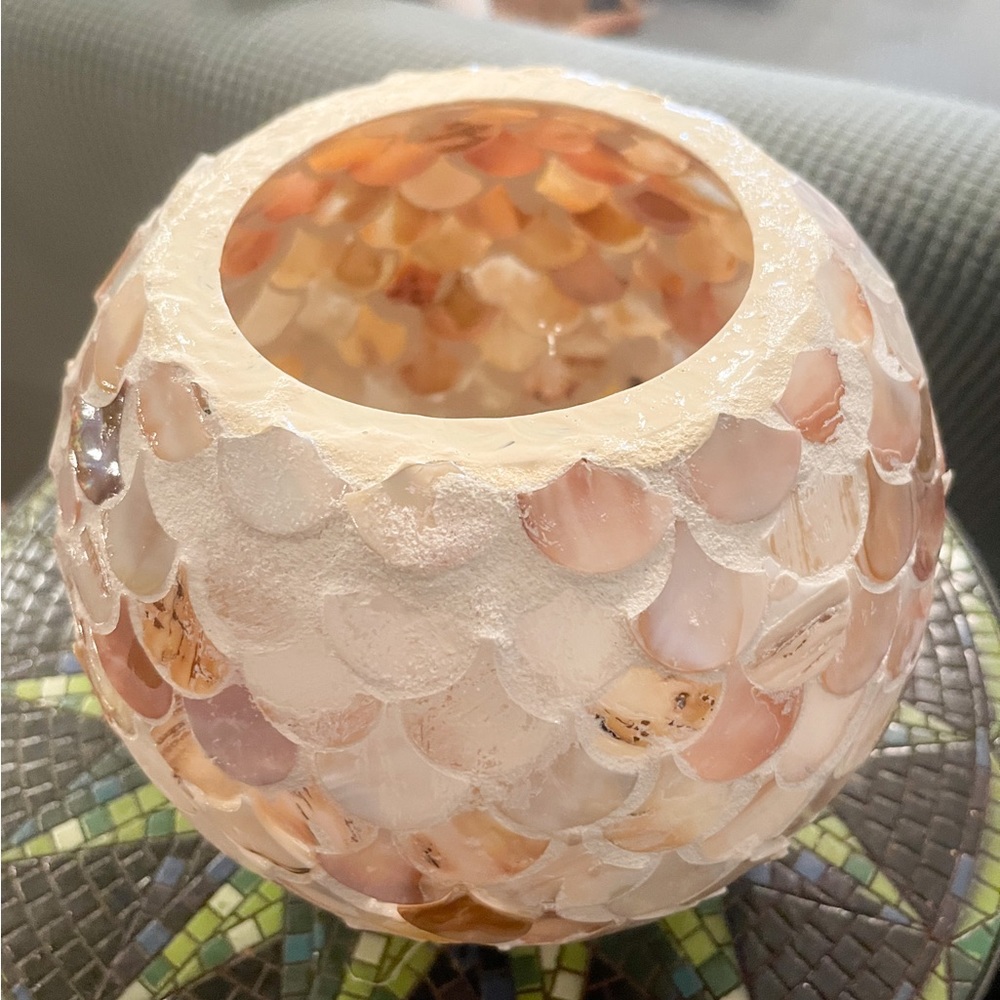 COPY - Mother of Pearl and Glass Bowl Planter